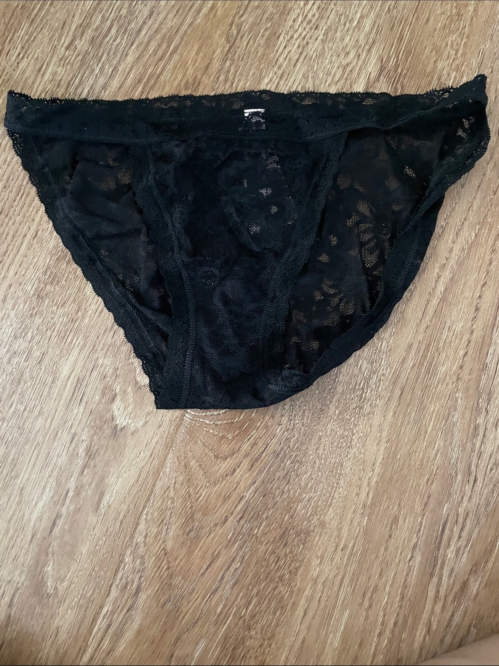 Victoria's Secret Black Lace Bikini Briefs